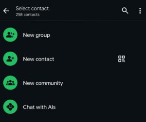 The simplest way is to scan the other person's WhatsApp QR code The simplest way is to scan the other person's WhatsApp QR code